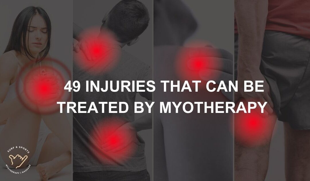 49 injuries that can be treated by myotherapy